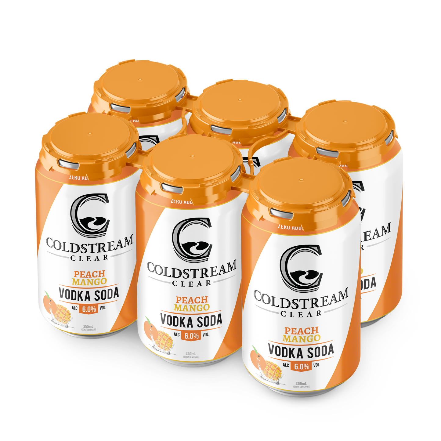 Peach Mango Vodka Soda