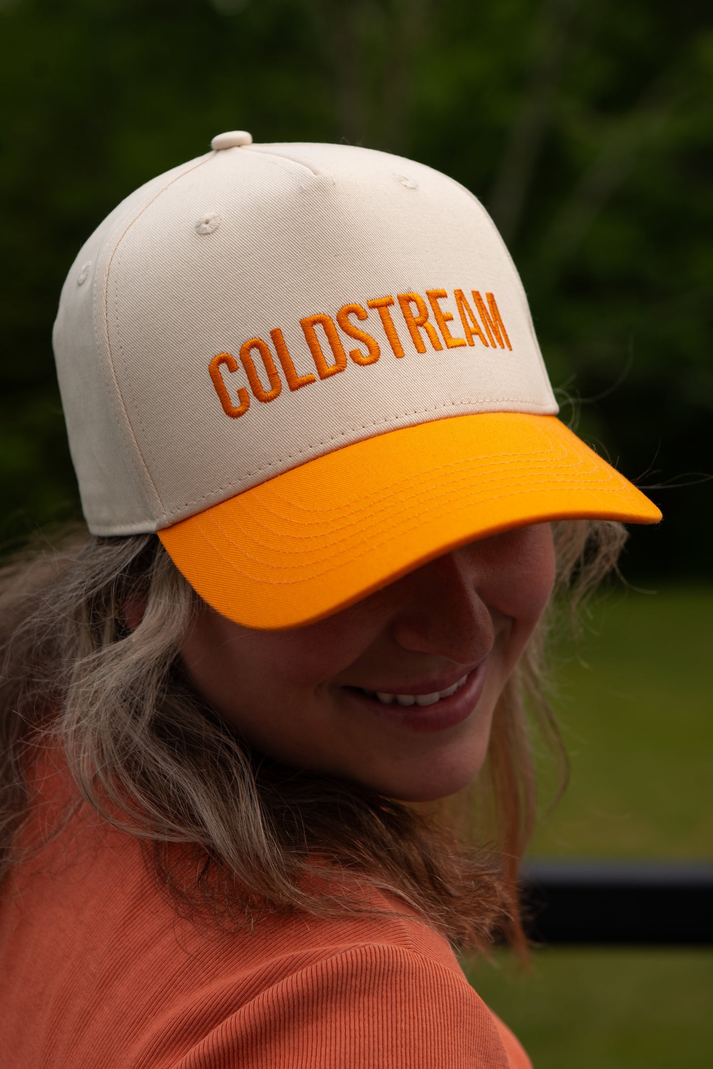 Peach Two-Tone Hat