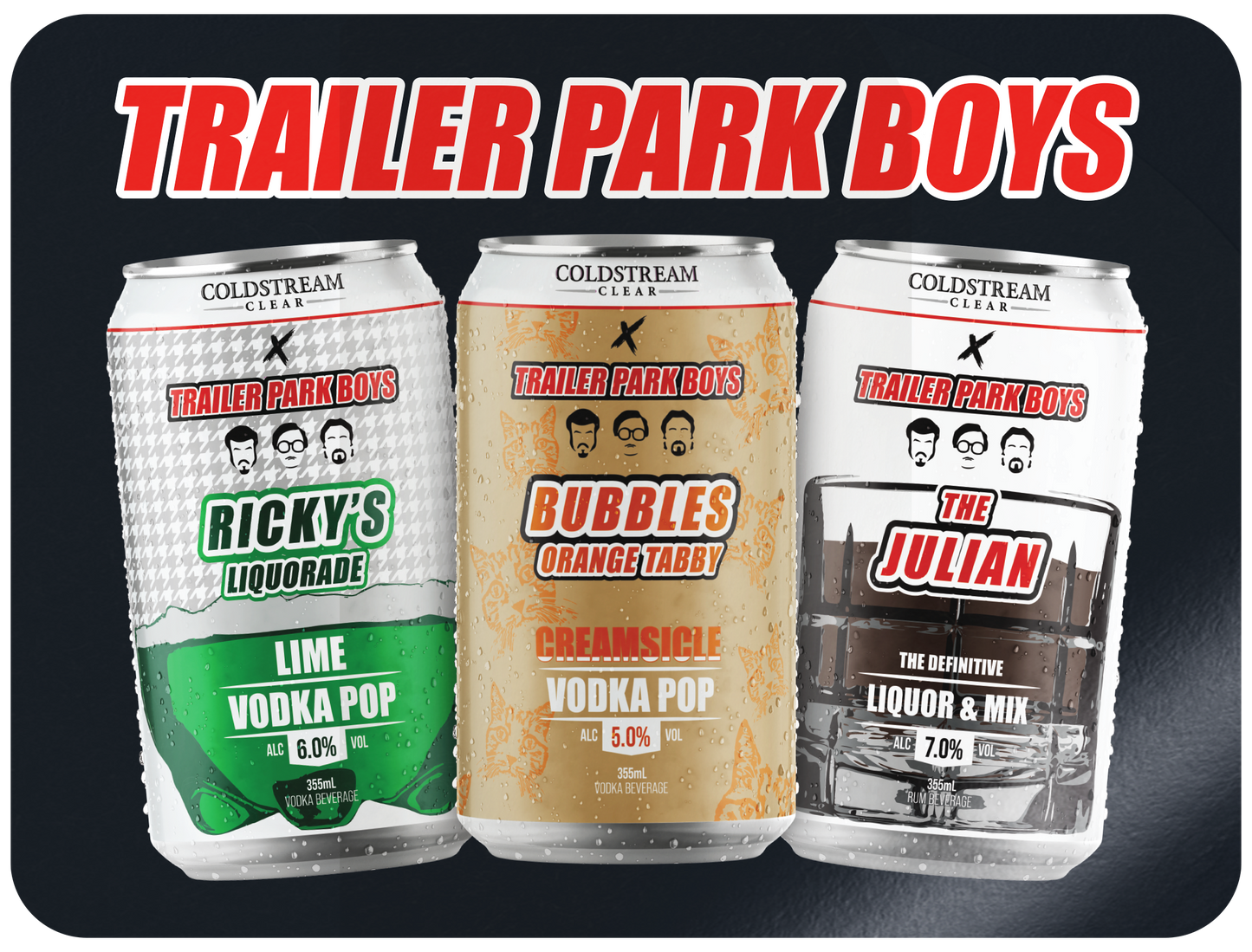 Trailer Park Boys Can Trio Sticker