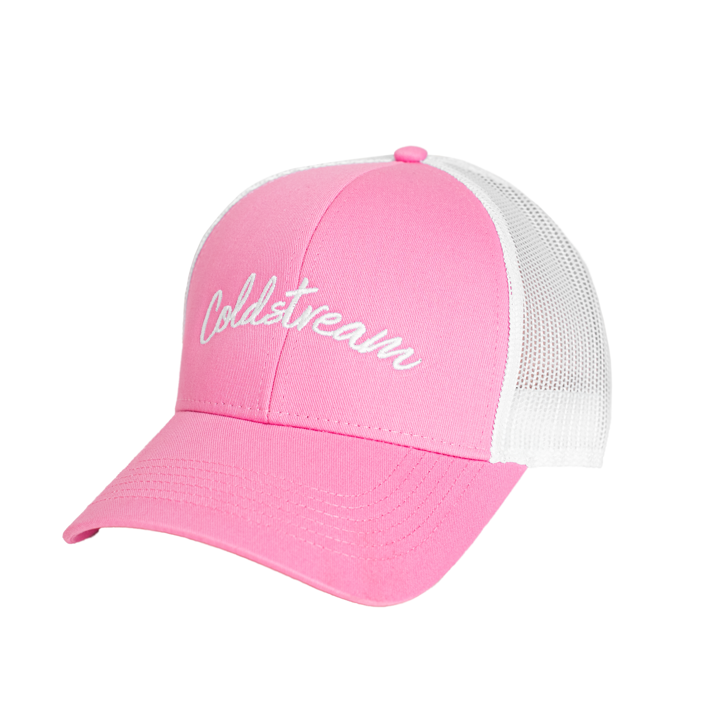 Pink and White Hat